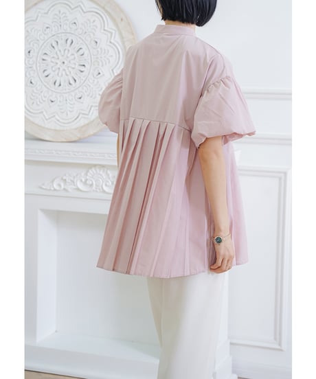 pleated tunic shirt / 5color　hm2961