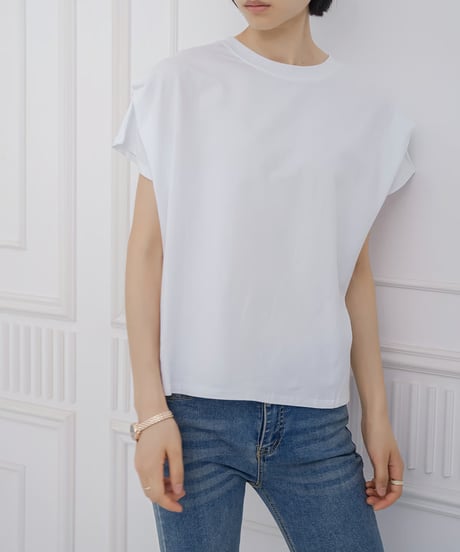 border cotton top / 8color　hm2956