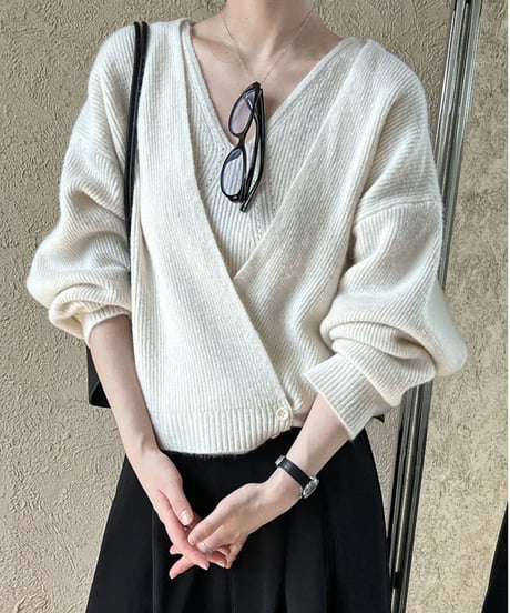 design knit top set / 2color　hm1824