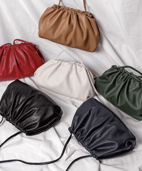 gathered clutch bag / 7color　hm2831