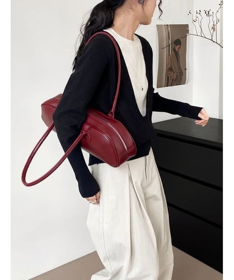 layered design knit top / 3color　hm1868