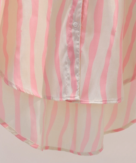 striped button shirt / 2color　hm2519