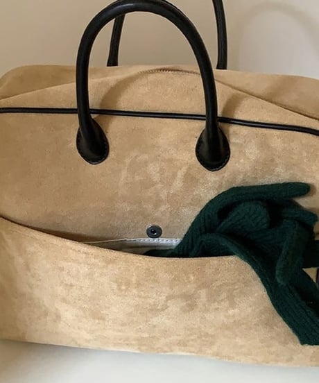 suede-like square zip bag　hm1988
