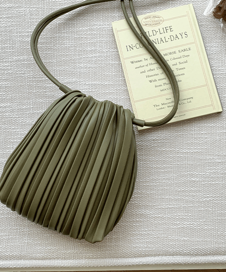 pleated mini bag / 6color　hm2934