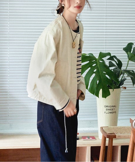 short windbreaker  / 2color　hm2555