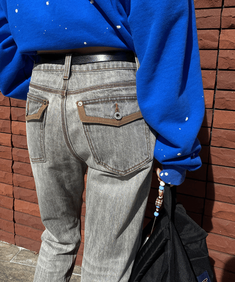 riveted denim pants / 2color　hm1424