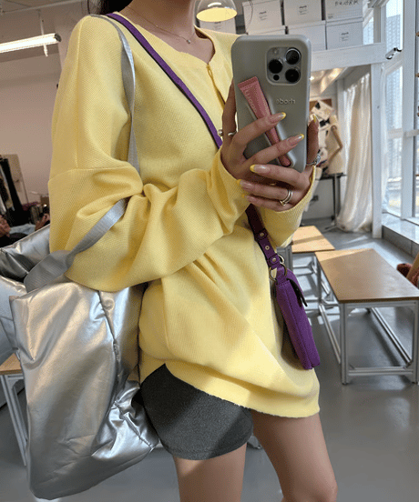 waffle soft pullover / 2color　hm2209