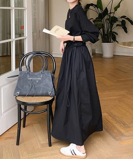 drawstring docking dress　hm1959