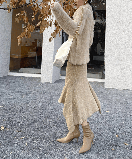 shaggy knit pullover / 3color　hm1893