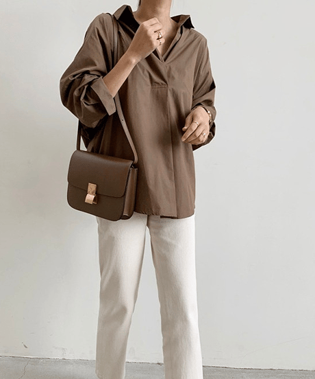 oversize shirt tunic / 3color　hm2825