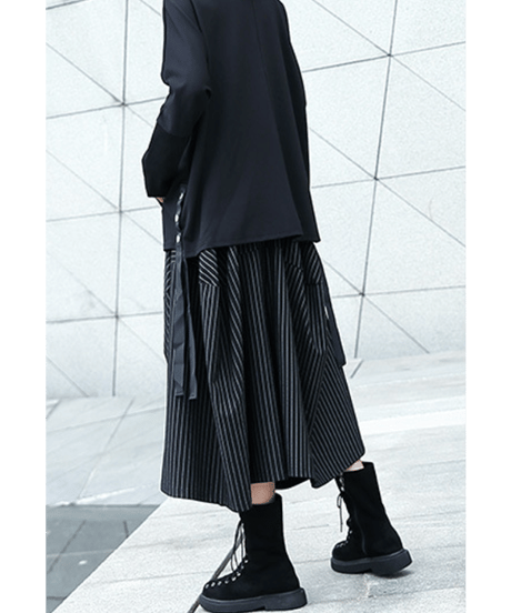 striped balloon skirt　hm2728