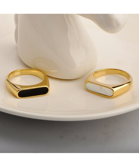 modern square ring / 4color　hm2777