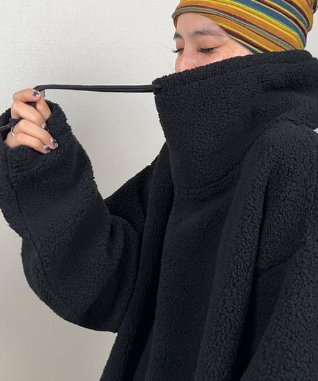 plush fleece hoodie / 2color　hm1767