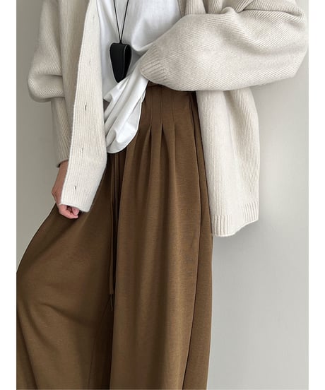 wide leg sweatpants / 4color　hm2727