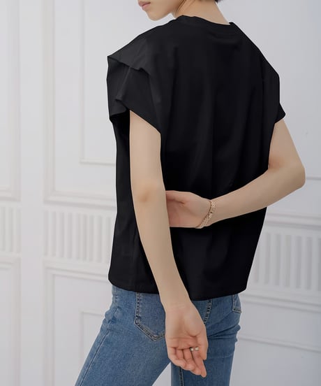 border cotton top / 8color　hm2956