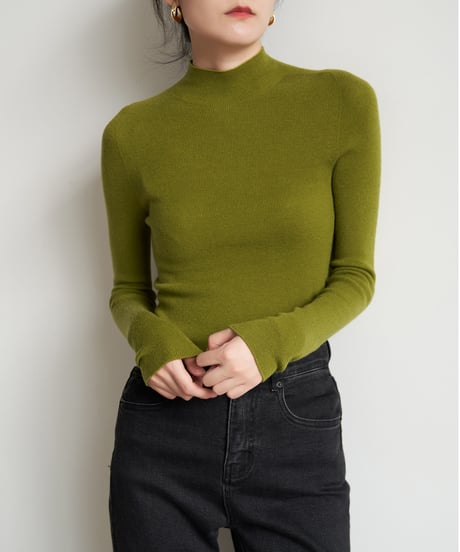 middle neck knit / 5color　hm2801