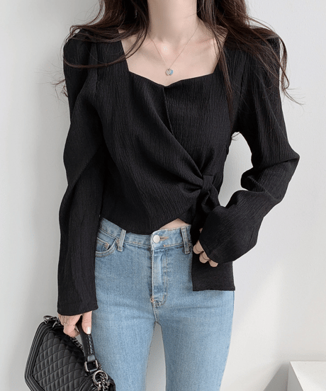 wrap tie top / 3color　hm2895