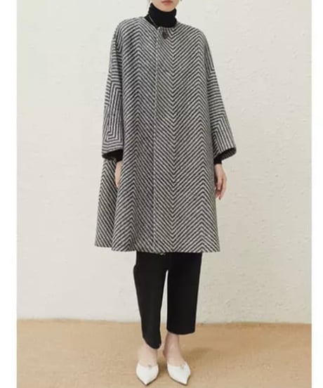 big herringbone coat　hm1805