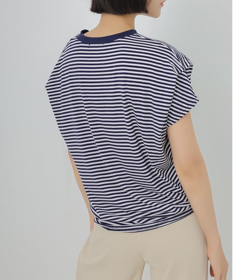 border cotton top / 8color　hm2956