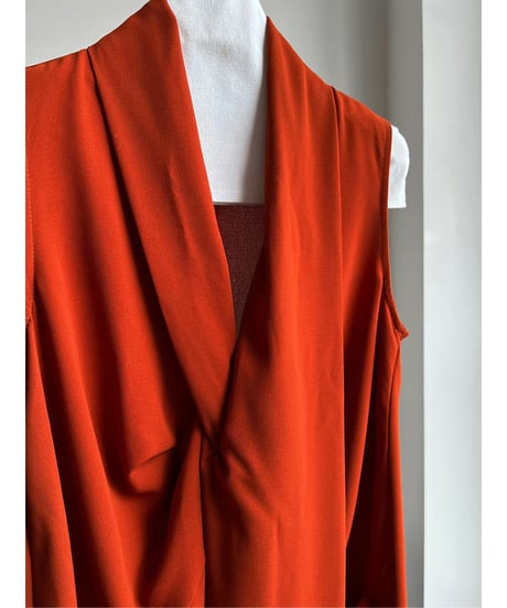 《即納》cross design v-neck dress / 2color　hm2046
