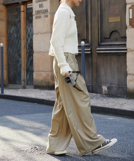 double tucked pants / 3color　hm1670