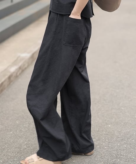 tuck wide pants / 3color　hm2110