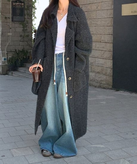 loose long knit cardigan　hm1883