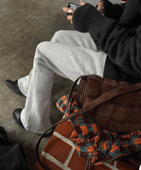 back boa sweat pants / 2color　hm1127