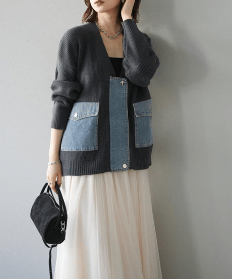 knit top & skirt set-up / 3color　hm2749