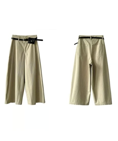 wide cropped pants / 2color　hm2328