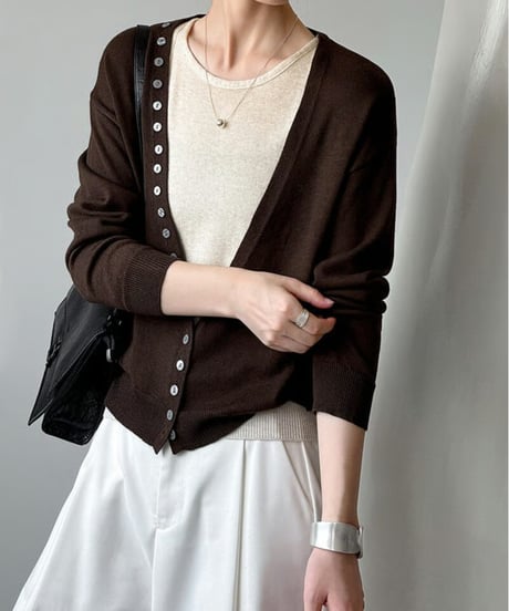 knit cardigan＆camisole / 3color　hm2561