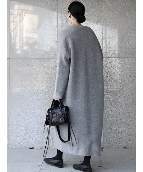 oversized long cardigan / 2color　hm1811