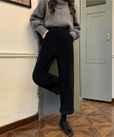 velvet wide pants / 2color　hm1013