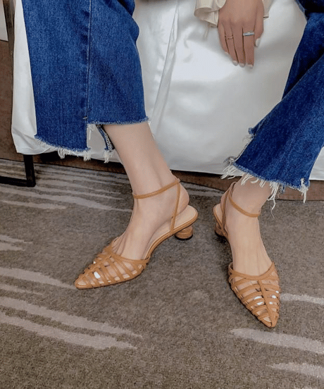 strappy pointed sandals / 3color　hm2866