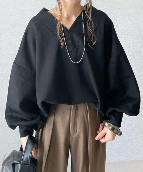 volume sleeve top / 2color　hm2607