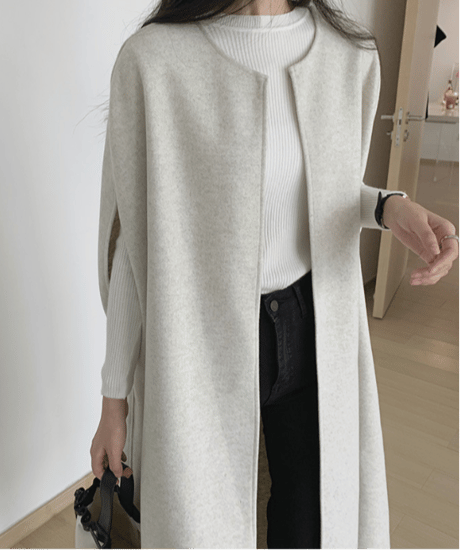 elegant cape coat / 3color　hm2591