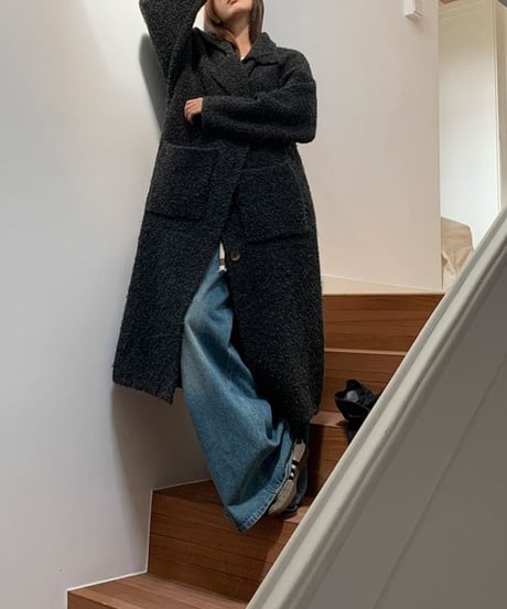 loose long knit cardigan　hm1883
