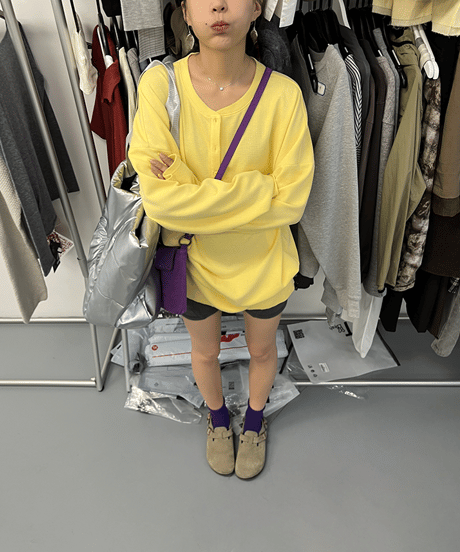 waffle soft pullover / 2color　hm2209