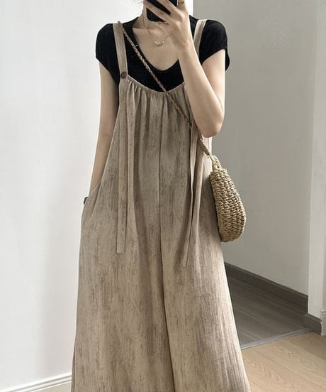 nuance wide overalls / 2color　hm1600
