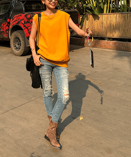 sleeveless sweat pullover / 2color　hm1445