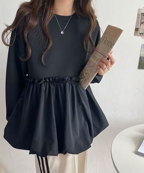 docking peplum top / 3color　hm2631