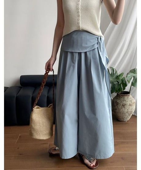 belted wrap pants / 2color　hm2408