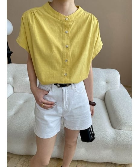 front button blouse / 3color　hm2313