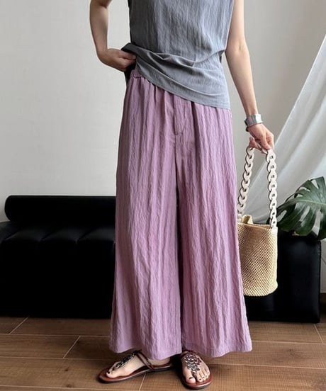 wide flare pants / 3color　hm2406