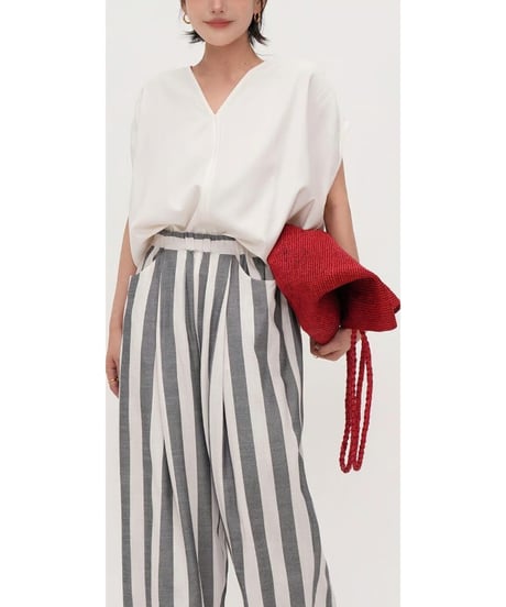 tan striped harem pants　hm2440