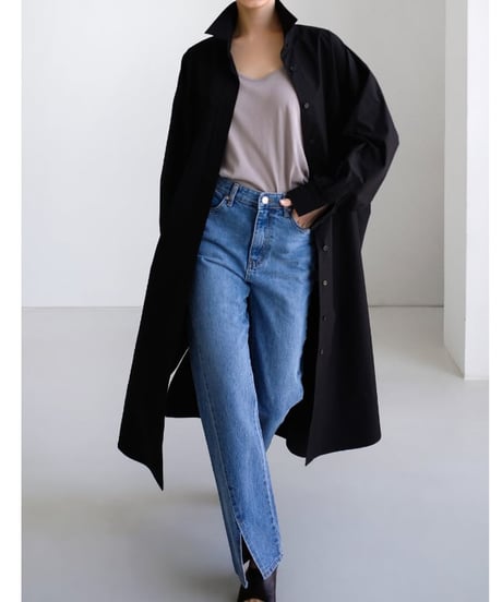 long shirt dress / 2color　hm2146