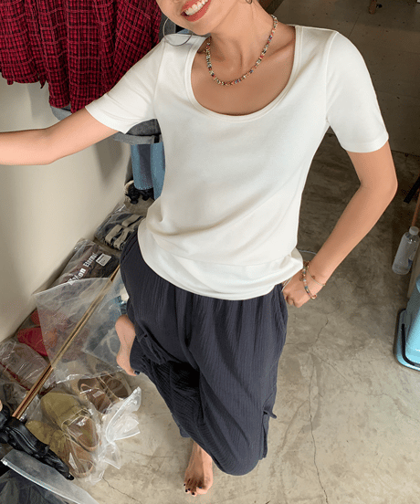 round-neck t-shirt / 2color　hm1512