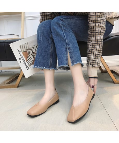 square flat shoes / 4color　hm2815