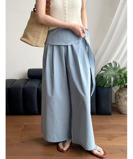 belted wrap pants / 2color　hm2408