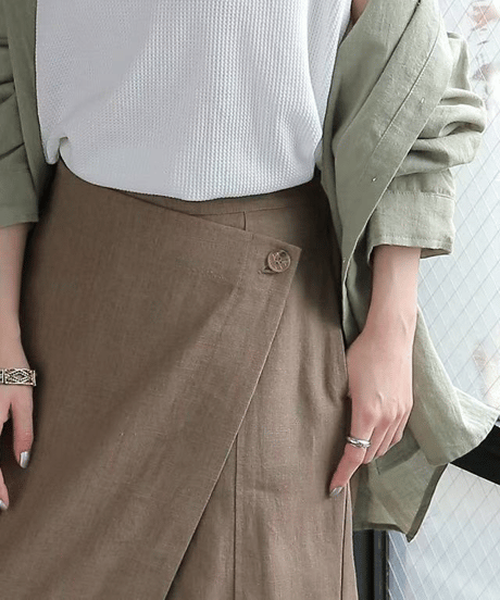 wrap wide pants / 4color　hm2948